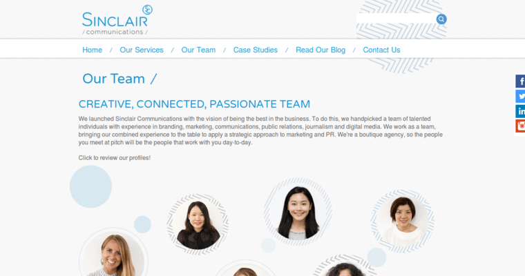 Team page of #4 Best Hong Kong Public Relations Company: Sinclair Communications