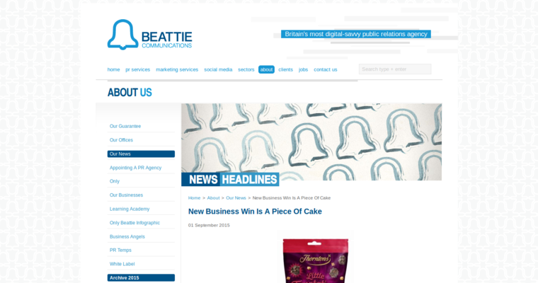 News page of #5 Best London Public Relations Company: Beattie Group