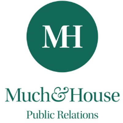  Top Entertainment Public Relations Business Logo: Much & House