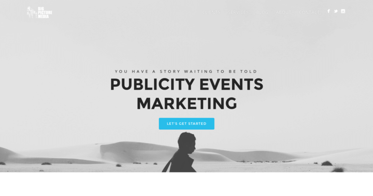 Service page of #9 Leading Entertainment Public Relations Agency: Big Picture Media
