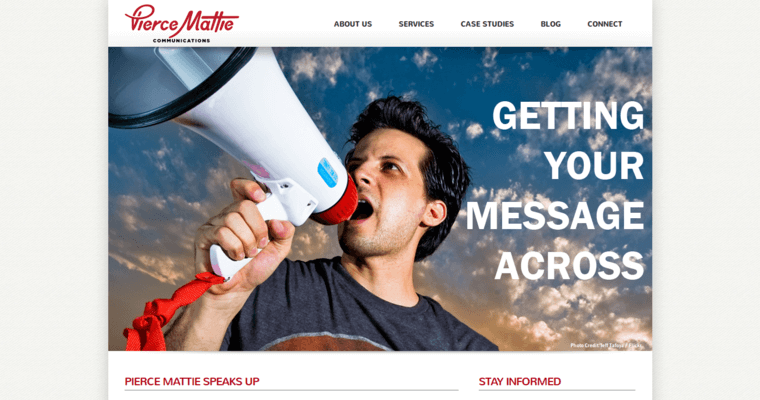 Home page of #7 Top New York PR Business: Pierce Mattie