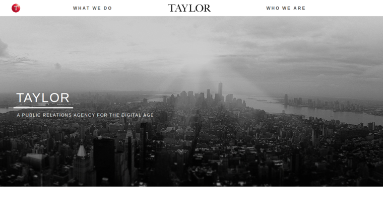 Home page of #5 Best Sports Public Relations Company: Taylor