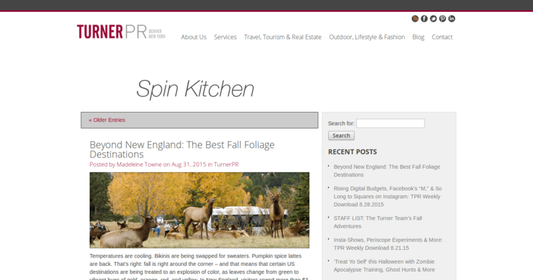 Blog page of #7 Best Travel PR Firm: Turner PR