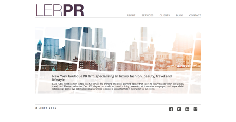 Home page of #5 Best Travel PR Firm: LER PR