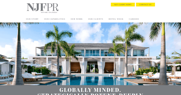 Home page of #10 Top Travel PR Business: Nancy J Friedman PR