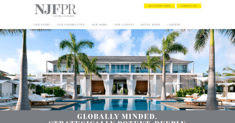 Home page of #10 Top Travel Public Relations Firm: Nancy J Friedman PR