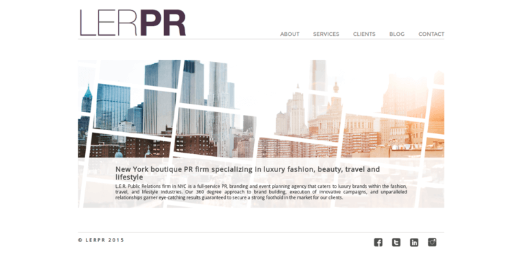 Home page of #4 Best Travel PR Firm: LER PR