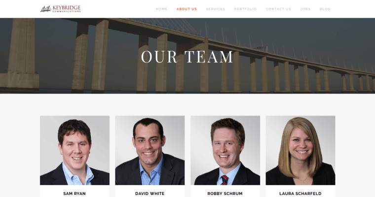 Team page of #9 Leading Washington DC Public Relations Company: Keybridge Communications