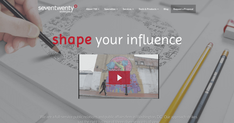 Home page of #2 Best DC PR Agency: SevenTwenty Strategies